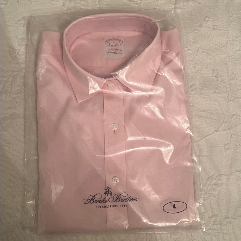 Brooks Brothers Light Pink Supima Cotton Shirt